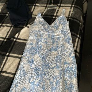 Vineyard vines blue pineapple dress